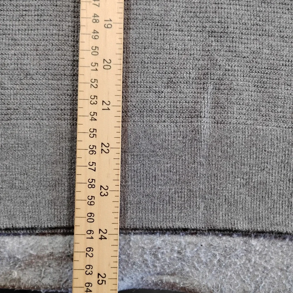 Banana Republic‎ Mens Baruffa Grey Merino Texture Wool Crew Neck Sweater Small